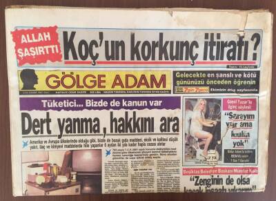 Gölge Adam Gazetesi 7 Gün 7 Gece Eki İle 3-10 Kasım 1987 - Özal Ve İtibar ... GZ10189 - 2