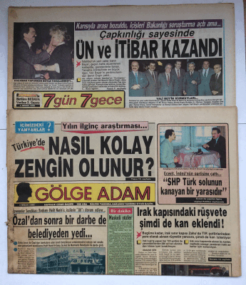 Gölge Adam Gazetesi 7 Gün 7 Gece Eki İle 4 Nisan 1988 - Sabancı Neden Zırhlı Araç İle Dolaşıyor ? GZ7617 - 1