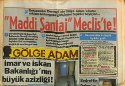 Gölge Adam Gazetesi 7 Nisan 1987 - Fatma Girik Ve Memduh Ün Uludağda GZ76428 - 1