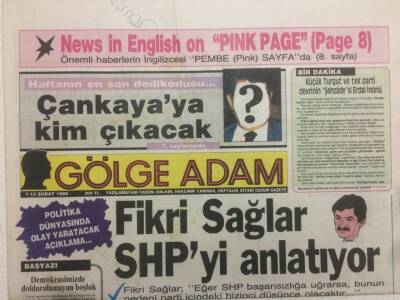 Gölge Adam Gazetesi 713 Şubat 1989 - Fikri Sağlar Shpyi Anlatıyor GZ51022 - 1