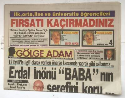 Gölge Adam Gazetesi 8 - 14 Kasım 1988 - Deniz Baykalın Siyasi Aldatmacılığı ! GZ8170 - 1