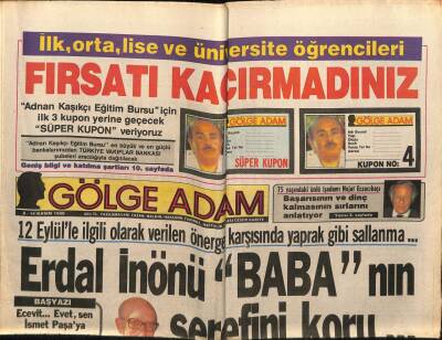 Gölge Adam Gazetesi 814 Kasım 1988 - Kömür Mafyasının Beli Kırıldı GZ58417 - 1