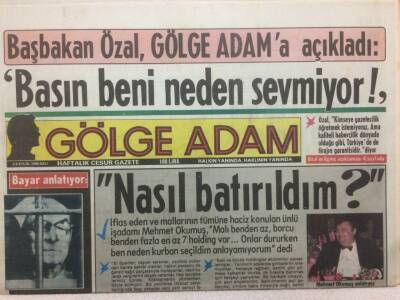 Gölge Adam Gazetesi 9 Eylül 1986 - Emel Sayından Mektup Var GZ51060 - 1