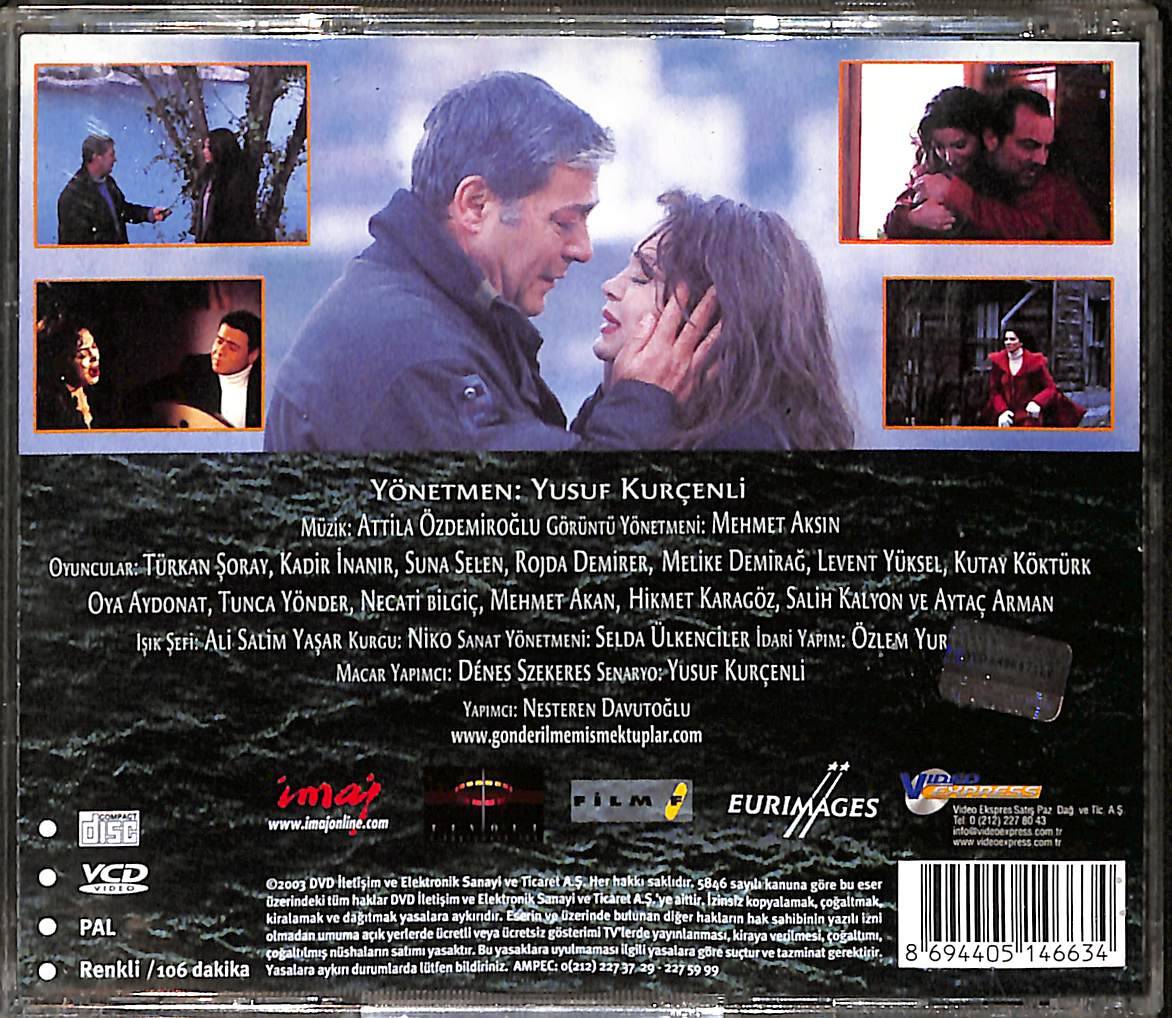 Gönderilmemiş Mektuplar (2003) Orijinal VCD Film ' Kadir İnanır, Türkan Şoray ' VCD28989 - 2