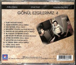 Gönül Ezgilerimiz 4 - Atilla Meriç-Ünal Fırat-Haydar Bıçakçı CD (Sıfır) CD4706 - 2