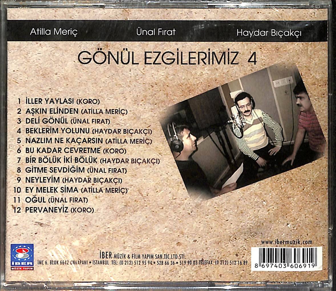 Gönül Ezgilerimiz 4 - Atilla Meriç-Ünal Fırat-Haydar Bıçakçı CD (Sıfır) CD4706 - 2