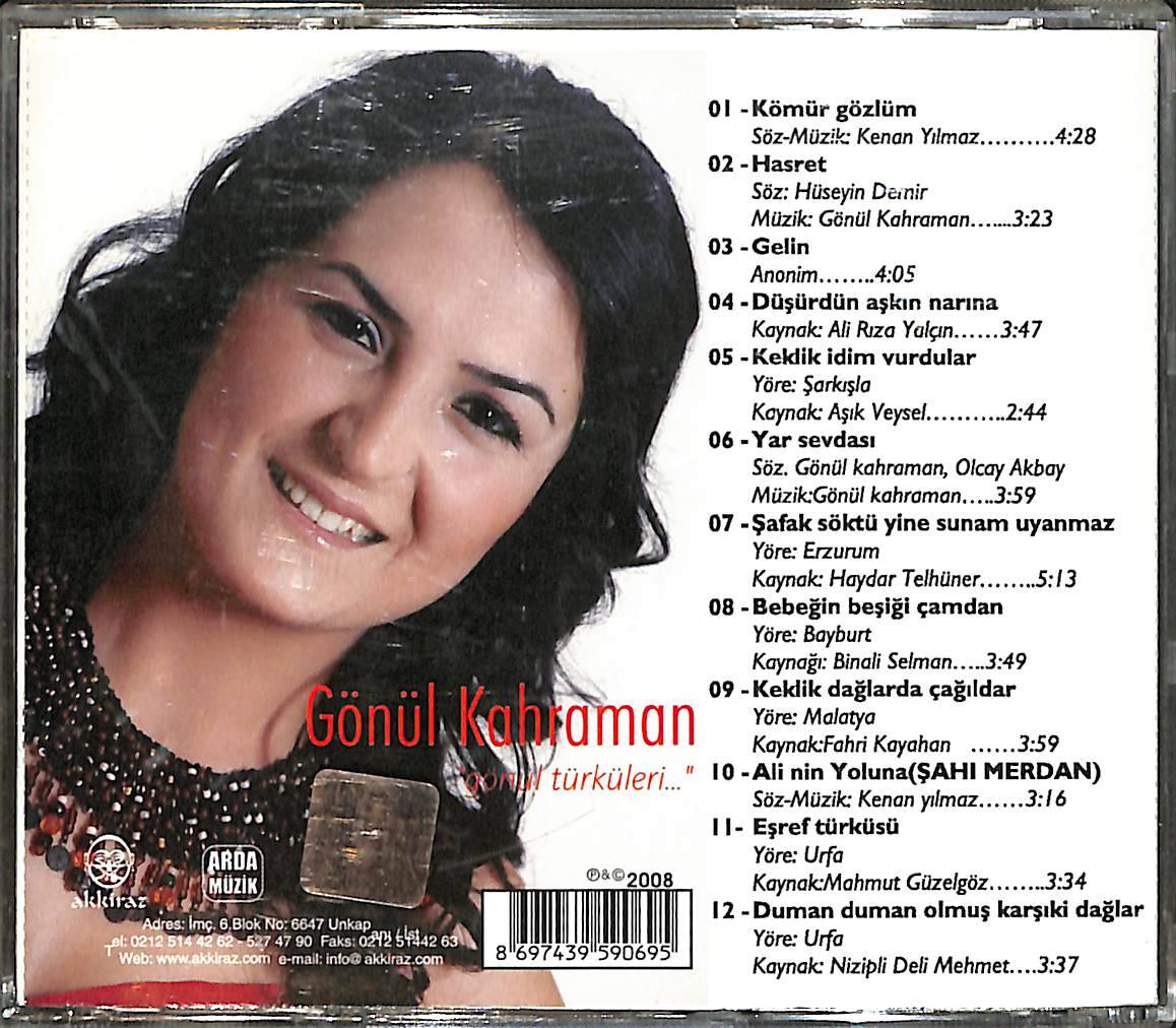 Gönül Kahraman - Gönül Türküleri CD (İkinci El) CD4780 - 2