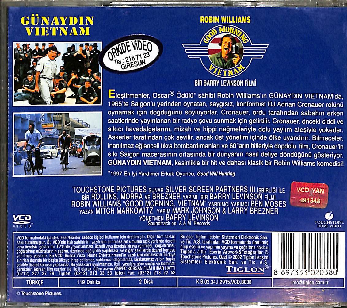 Good Morning Vietnam VCD Film (İkinci El) VCD25884 - 2