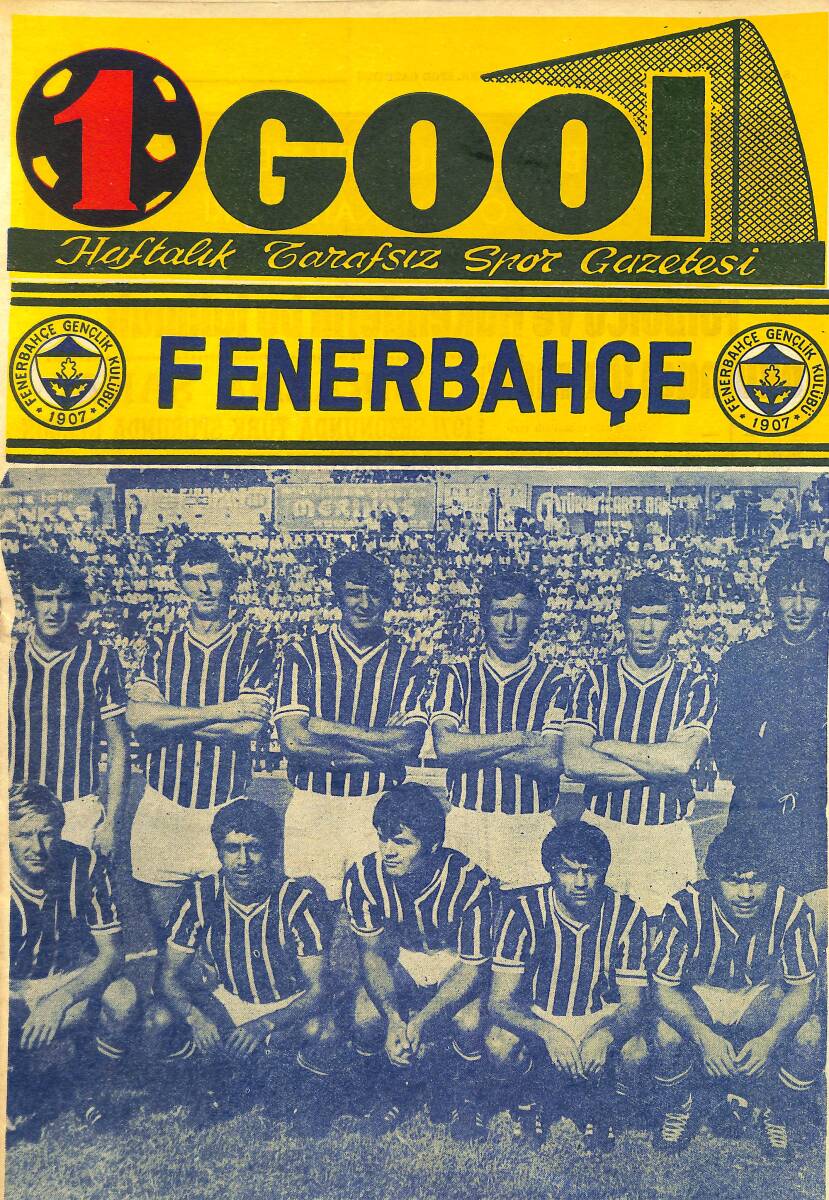 Gool Haftalık Spor Gazetesi 15 Eylül 1971 - Türkiye'nin Sakatlanma Rekortmeni Nedim Doğan NDR97963 - 1