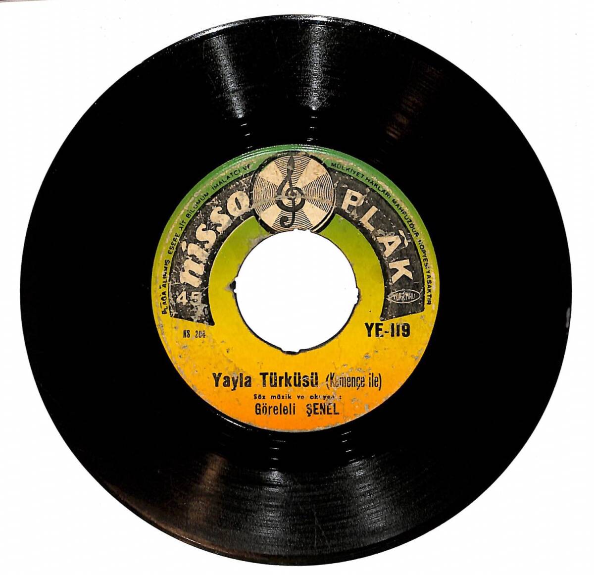 Göreleli Şenel - Yayla Türküsü (Kemençe İle) & Babam Seni Babandan Plak (10/6) PLK26857 - 1