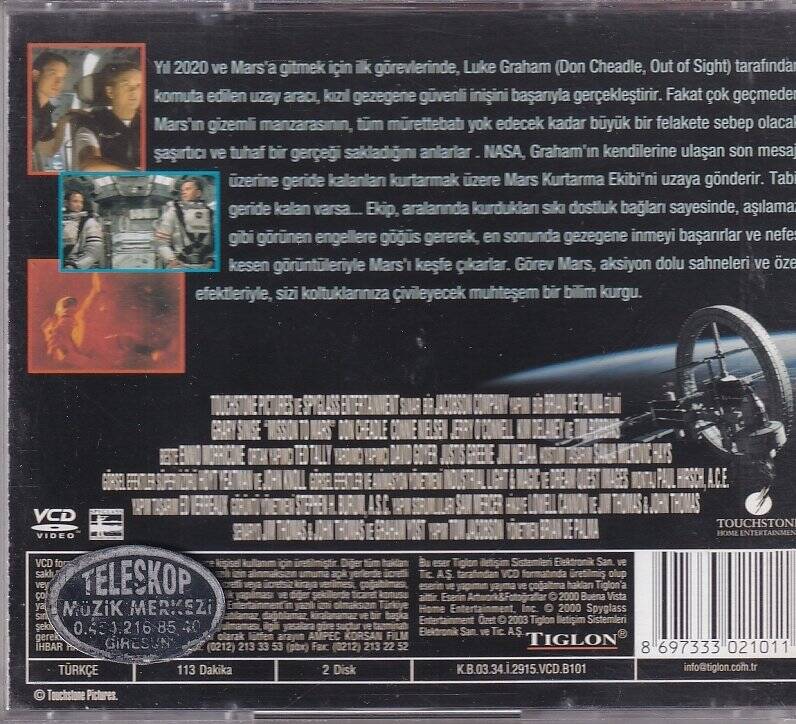 Görev Mars VCD Film VCD9369 - 2