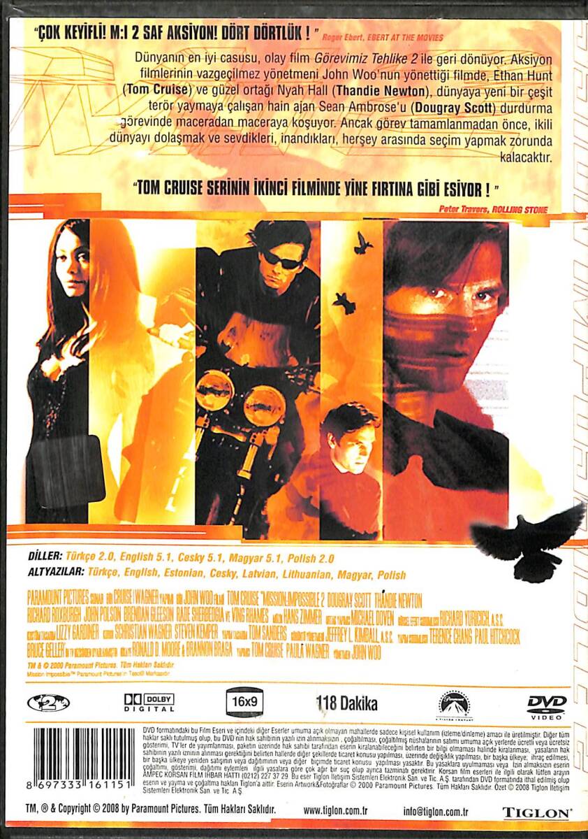 Görevimiz Tehlike 2 DVD Film (İkinci El) DVD2461 - 2