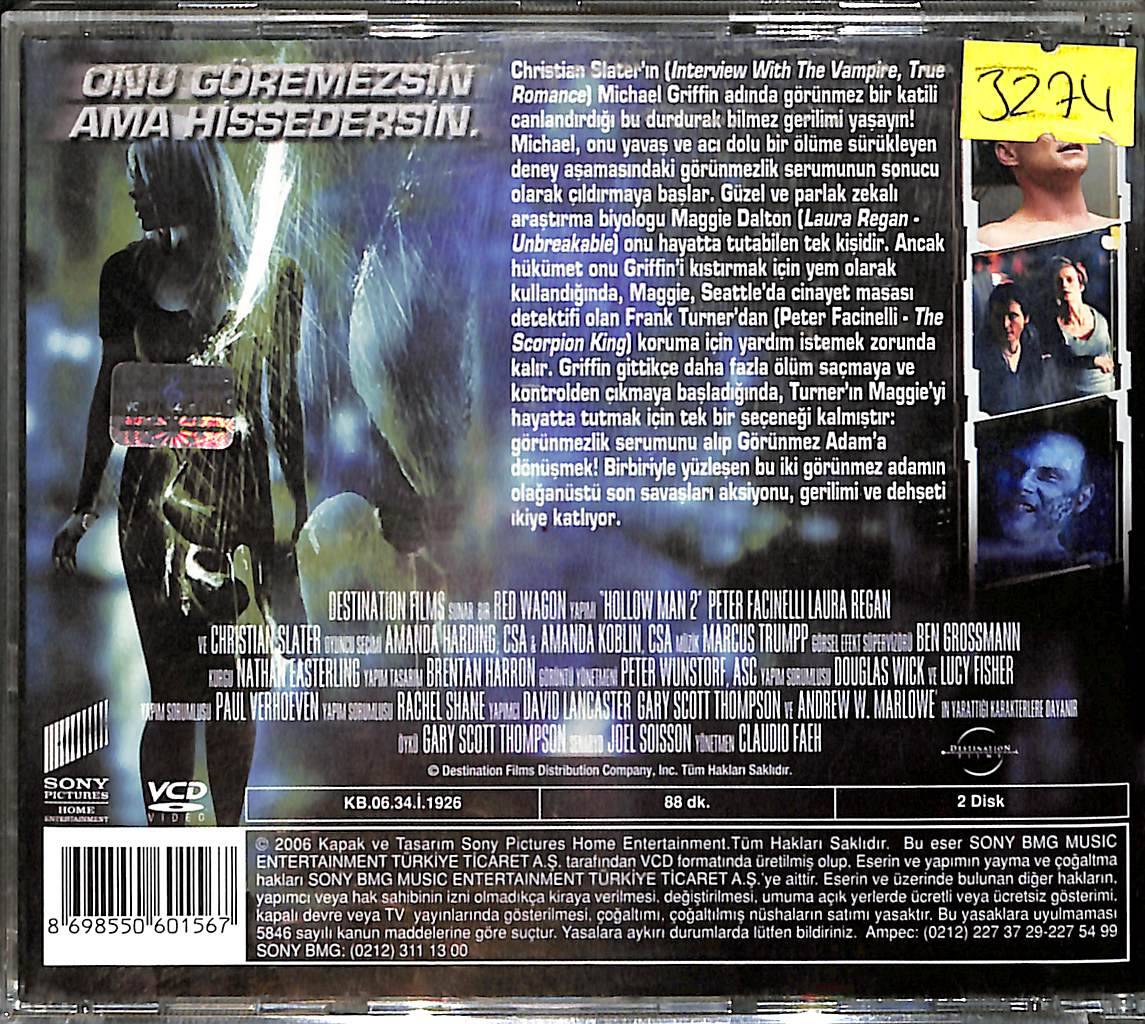 Görünmeyen Tehlike 2 - Hollow Man 2 VCD Film (10/7) VCD26136 - 2