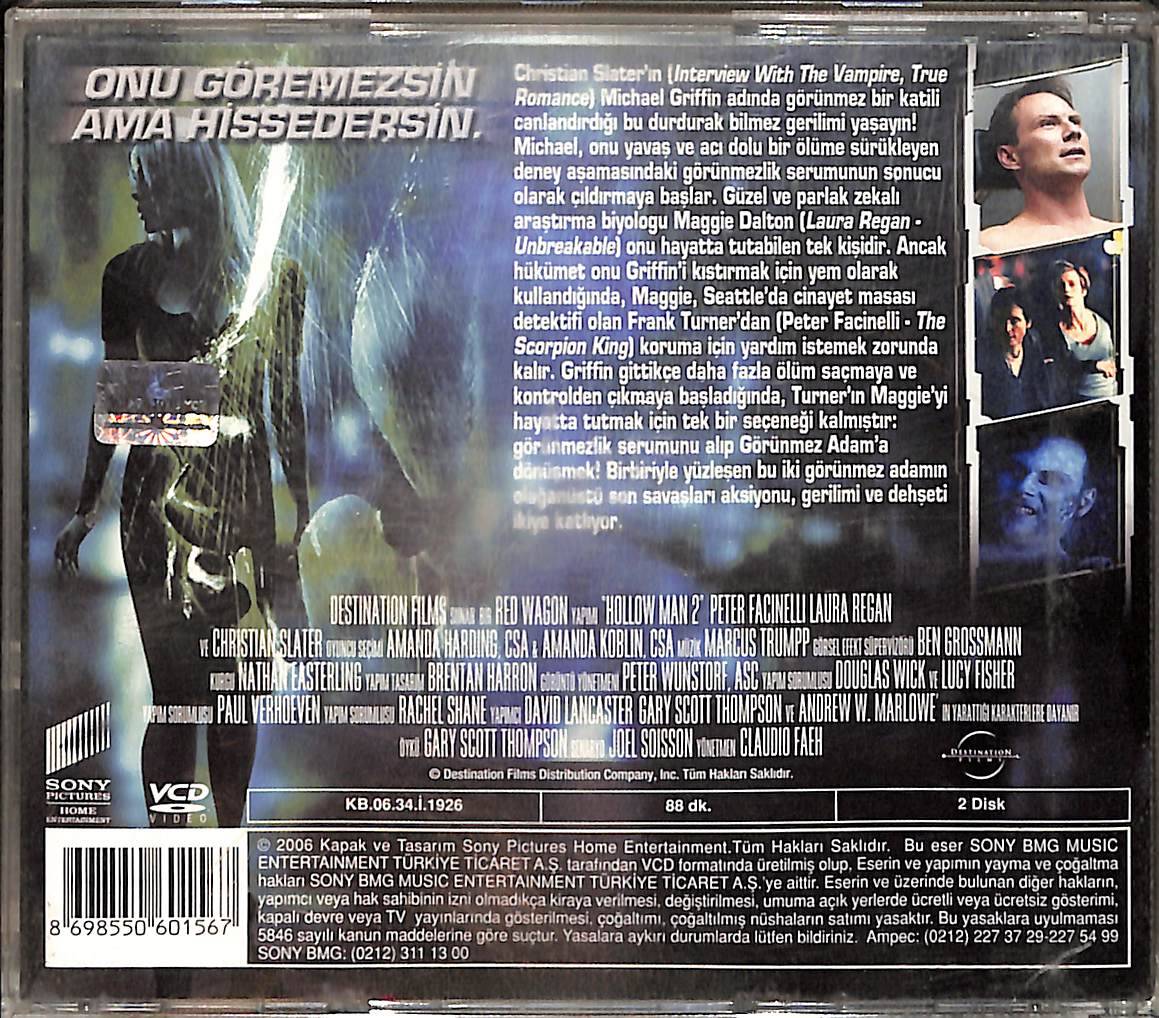 Görünmeyen Tehlike 2 – Hollow Man II (2006) Orijinal VCD Film VCD29073 - 2