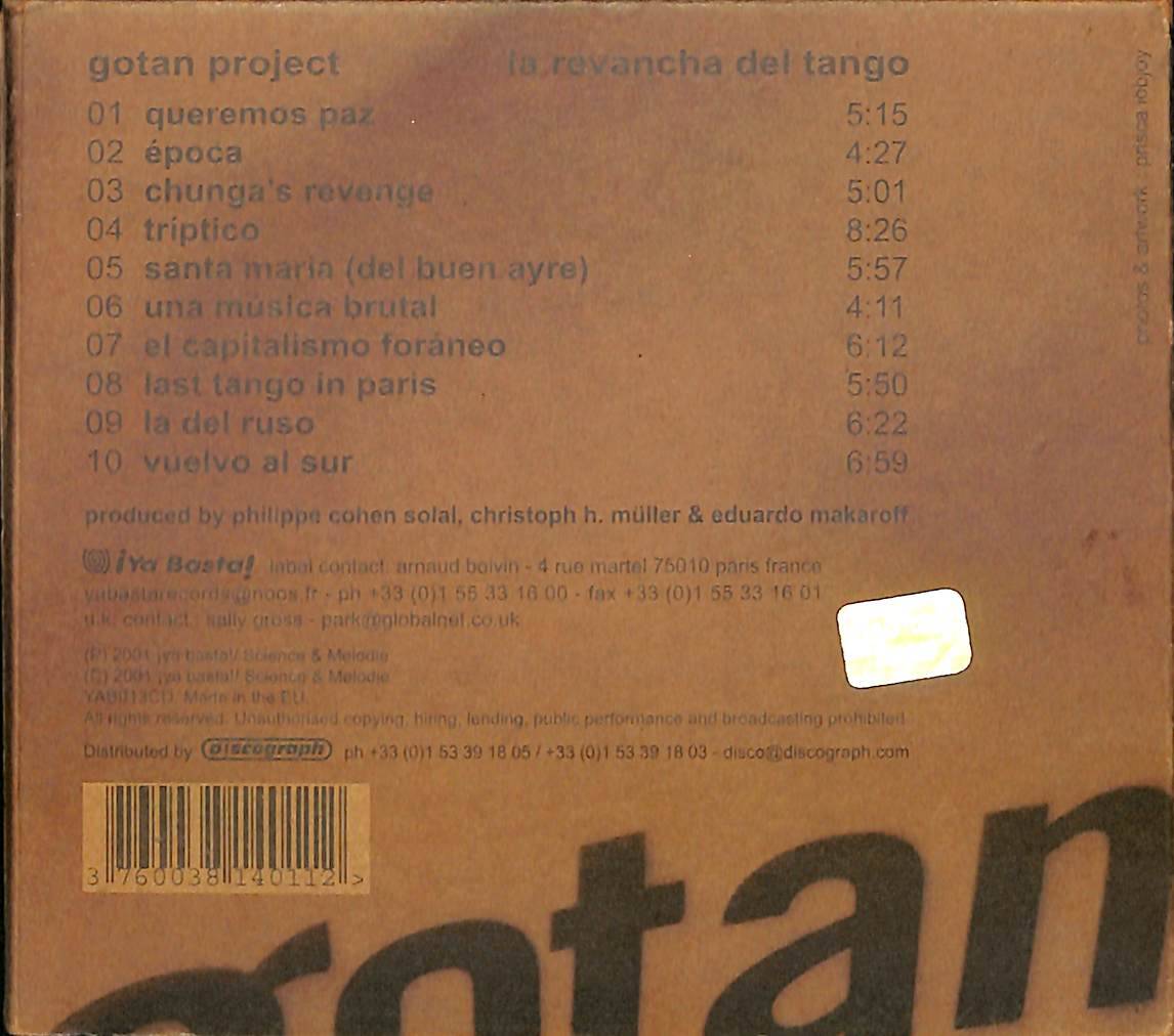 Gotan Project - La Revancha Del Tango CD (İkinci El) CD4681 - 2