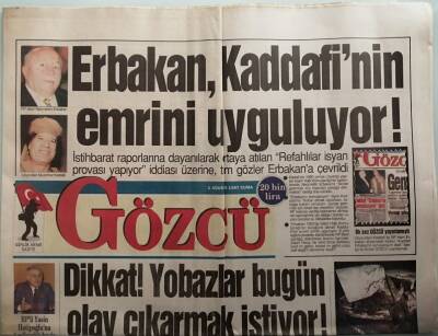 Gözcü Gazetesi 1 Ağustos 1997 Tabanca Tutukluk Yapınca Serpil Çakmaklı Kurtuldu -GZ44768 - 1