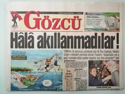 Gözcü Gazetesi 1 Mayıs 1999 Ünlüler Polis Gecesinde Buluştu -GZ14700 - 1
