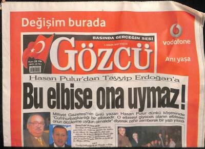 Gözcü Gazetesi 1 Nisan 2007 - Zeki Sezerden Tarihi Hata Uyarısı GZ116286 - 1