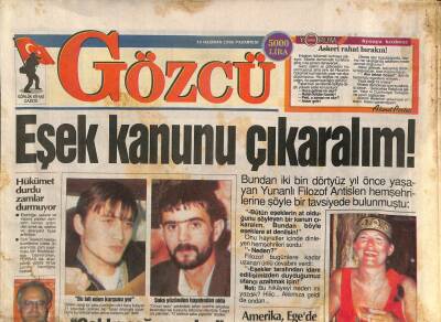 Gözcü Gazetesi 10 Haziran 1996 - Bülent Ecevit Başbakanlığa Sıcak Bakıyor GZ76442 - 1