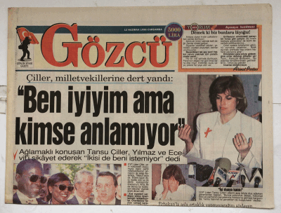 Gözcü Gazetesi 12 Haziran 1996 - Suriyede 600 Türk Tutuklandı ! GZ7649 - 1