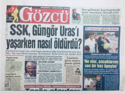 Gözcü Gazetesi 12 Haziran 2004 - SSK Güngör Urası Yaşarken Nasıl Öldür Dü? GZ42944 - 1