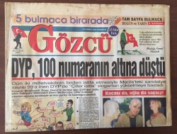 Gözcü Gazetesi 12 Temmuz 1997 - DYPde İstifalar Durmuyor Meclisteki Sandalye Sayısı 99 a Düştü GZ10254 - 2