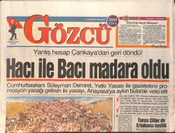 Gözcü Gazetesi 13 Ağustos 1996 - Hülya Avşar: Gerçekten Bu Kadar Güzel Miyim - Müjde Ar: En Büyük Hayalim Dünyayı Dolaşmak - Galatasaray Neşe Dolu GZ2892 - Gökçekoleksiyon