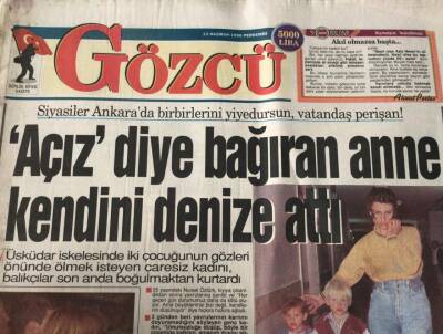Gözcü Gazetesi 13 Haziran 1996-Baykal Erdoğana Sert ÇıktıTürkiyeyi İrana Çeviremezsin GZ45585 - 1