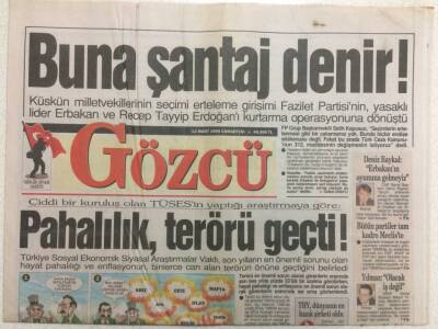Gözcü Gazetesi 13 Mart 1999 - Ecevit Yılmazı da Harcadı GZ35952 - 1
