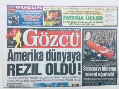 Gözcü Gazetesi - 13 Nisan 2004 - Amerika Dünyaya Rezil Oldu GZ46051 - 2
