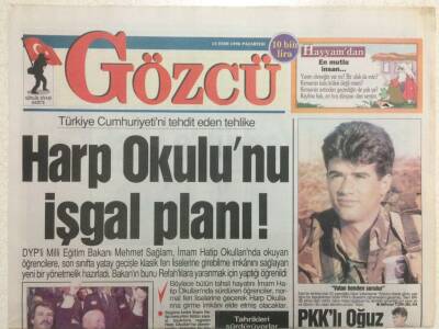 Gözcü Gazetesi 14 Ekim 1996 - Harp Okulunu İşgal Planı GZ35955 - 1