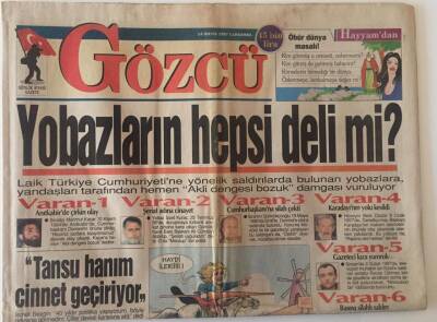 Gözcü Gazetesi 14 Mayıs 1997 - Emel Sayın 25 Yıllık Sırrını Açıkladı GZ22526 - 1