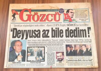 Gözcü Gazetesi 14 Temmuz 1997 - Deyyusa Az Bile Dedim GZ1704 - 1