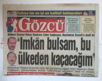 Gözcü Gazetesi 15 Eylül 2001 - Beyaz Sarayda Hain Aranıyor ! GZ7371 - 1