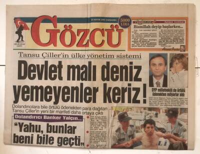 Gözcü Gazetesi 15 Mayıs 1996 - Dolandırıcı Banker Yalçın... GZ7226 - 2