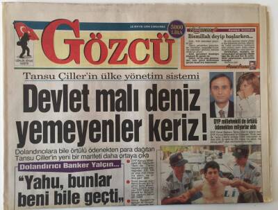 Gözcü Gazetesi 15 Mayıs 1996 - Türkan Şorayın Kızı Yağmur 11 Yaşında GZ13844 - 2