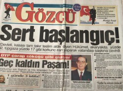 Gözcü Gazetesi 15 Temmuz 1997-DYP Çorap Söküğü Gibi Gidiyor GZ45592 - 2