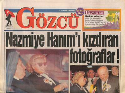 Gözcü Gazetesi 16 Ekim 1996 - Madonna Sevgilisinden Çocuk Doğurdu - Deniz Baykal Erbakanı , Levent Kırcaya Benzetti ! GZ93569 - 1