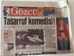 Gözcü Gazetesi - 16 Haziran 2001 - Tasarruf Komedisi ! - GZ43756 - 2