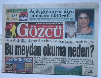 Gözcü Gazetesi 17 Eylül 2005 - Bir Haftada 67 Terör Olayı Oldu GZ8591 - 1