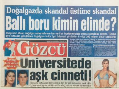 Gözcü Gazetesi 18 Ocak 2003 - Arınçın Hainlik İsyanı GZ43136 - 2