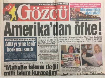 Gözcü Gazetesi 18 Şubat 2005 - Erkan Mumcu İddialı,Milli Takım Kuracağım GZ29862 - 1