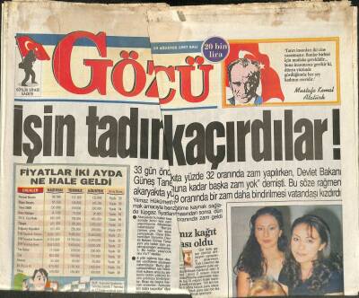 Gözcü Gazetesi 19 Ağustos 1997 - Sibel Can , İki Azgın Köpeği Kocasına Saldırttı GZ102741 - 1