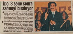 Gözcü Gazetesi 19 Ocak 2004 - İbrahim Tatlıses 3 Sene Sonra Sahneyi Bırakıyor GZ134248 - 2