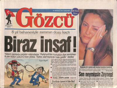 Gözcü Gazetesi 20 Ağustos 1997 - Michael Jacksonun Karısı Yine Hamile GZ92165 - 1