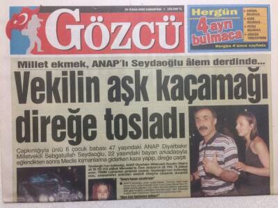Gözcü Gazetesi 20 Nisan 2002 - Güzide Duran Bebek Aldırdı GZ35627 - 1