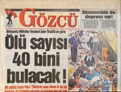 Gözcü Gazetesi 21 Ağustos 1999 - Hülya Avşar: Beni Taşıyabilecek Erkekle Evlendim - Metin Şentürk Sevgilisini Gizlemiyor GZ3383 - Gökçekoleksiyon