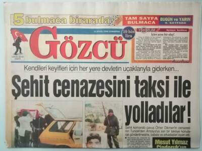 Gözcü Gazetesi 21 Eylül 1998 Türkan Şoray Hayatında İlk Defa Mankenlik Yaptı -GZ33263 - 1