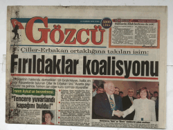 Gözcü Gazetesi 21 Haziran 1996 - Türkiyede 620 Bin Kişinin Ruhsatlı Silahı Var GZ5477 - 2