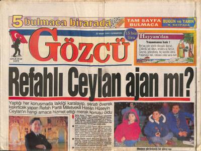 Gözcü Gazetesi 22 Mart 1997 - Siyasiler , Nevruz Ateşi Yakmak İçin Yarıştılar GZ76493 - 1
